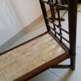 Vintage rattan bamboo tier