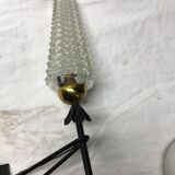 Wall light 50s brass metal glass