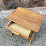 Rattan bedside table