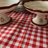 Monogrammed dessert service