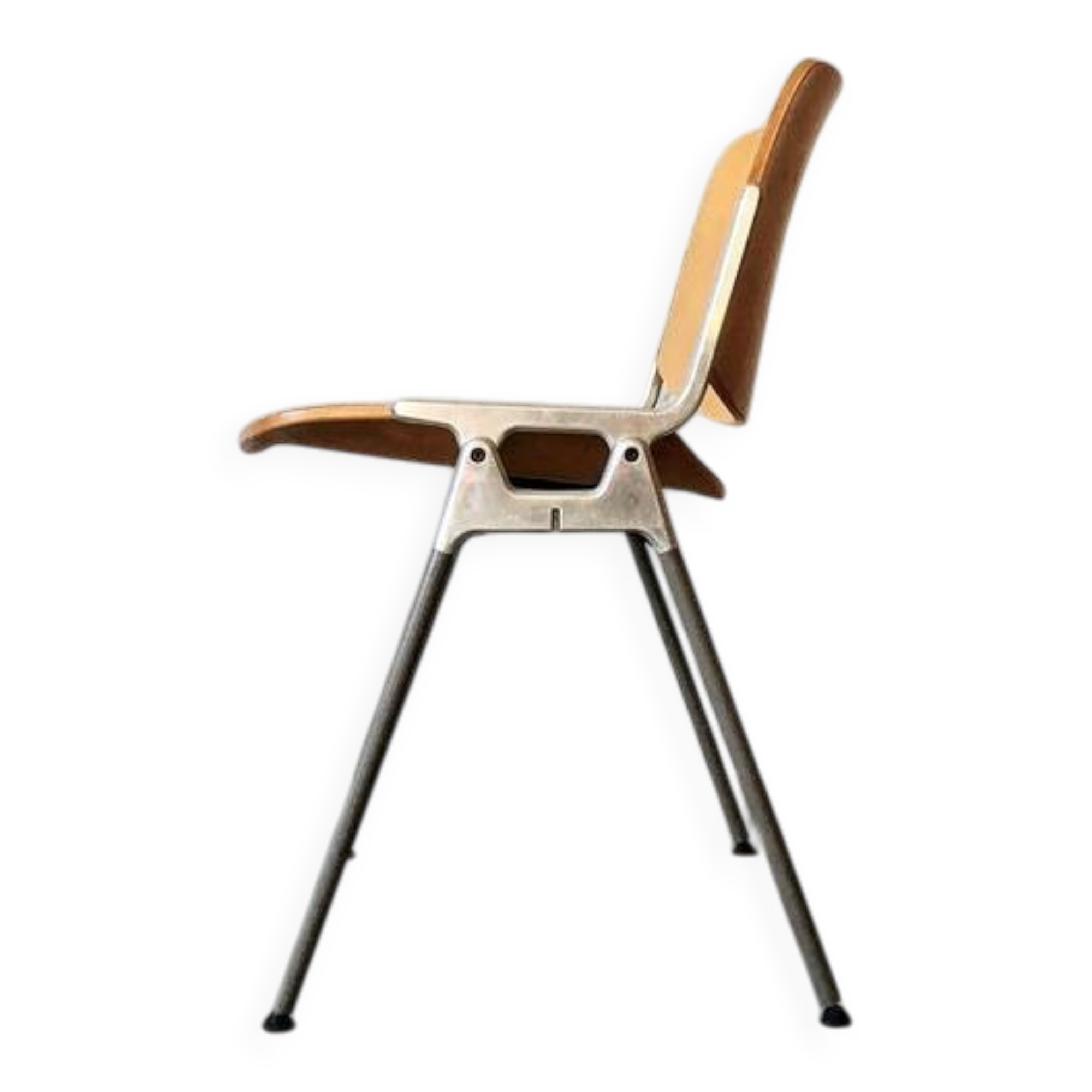 Steel and molded plywood chair, 1970