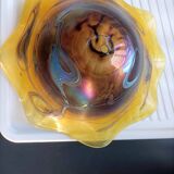 Large vintage lampshade in blown glass in the Biot style