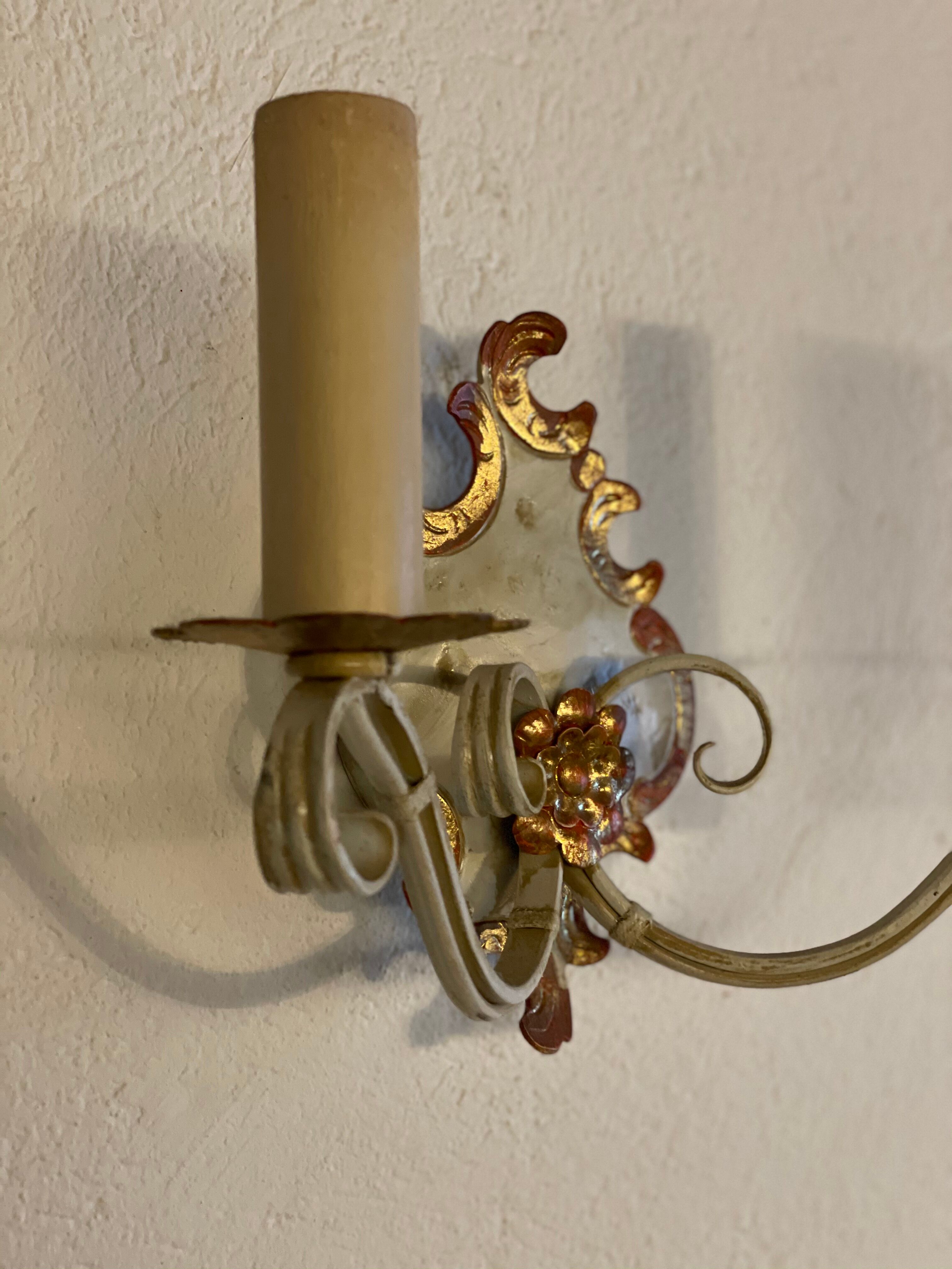 Barock style wall lamp provence antique