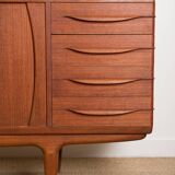 Large Danish sideboard in teak model U15 by Johannes Andersen 1965.