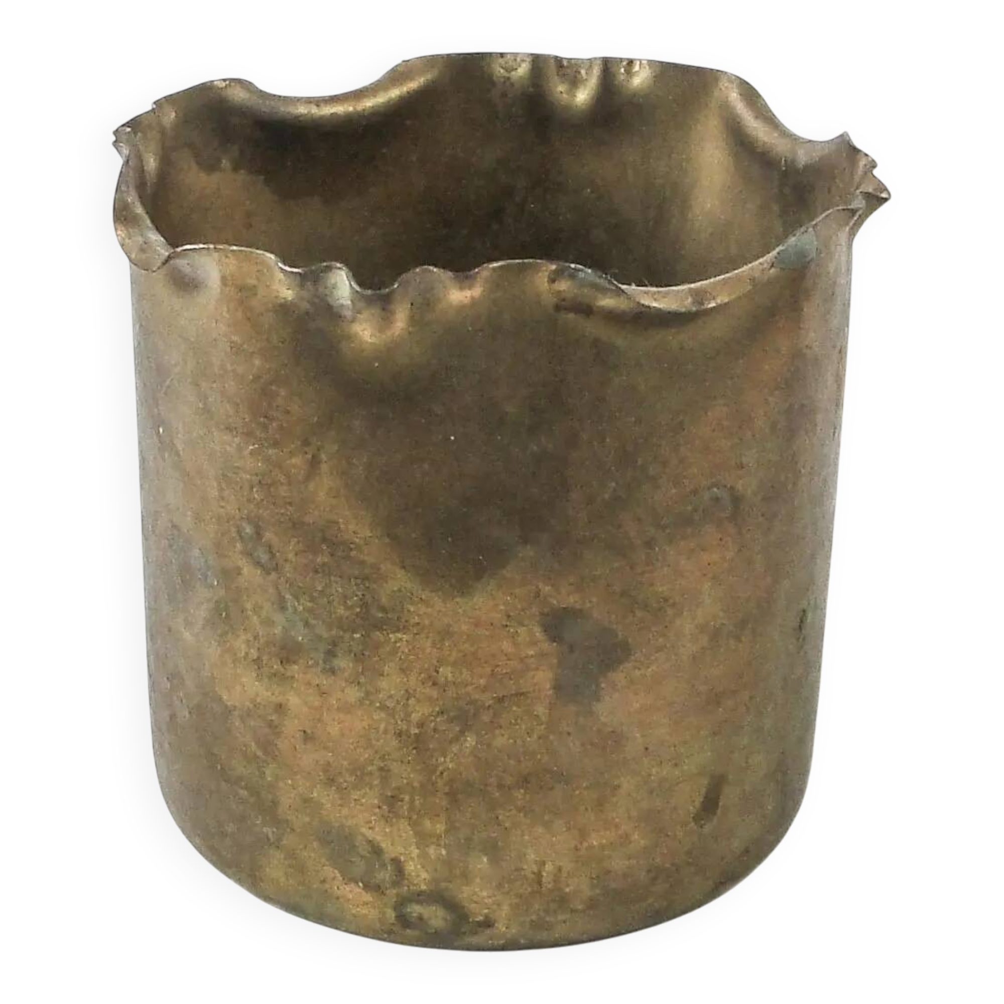 Cigar container, Art Nouveau, brass, Germany, early 20th century