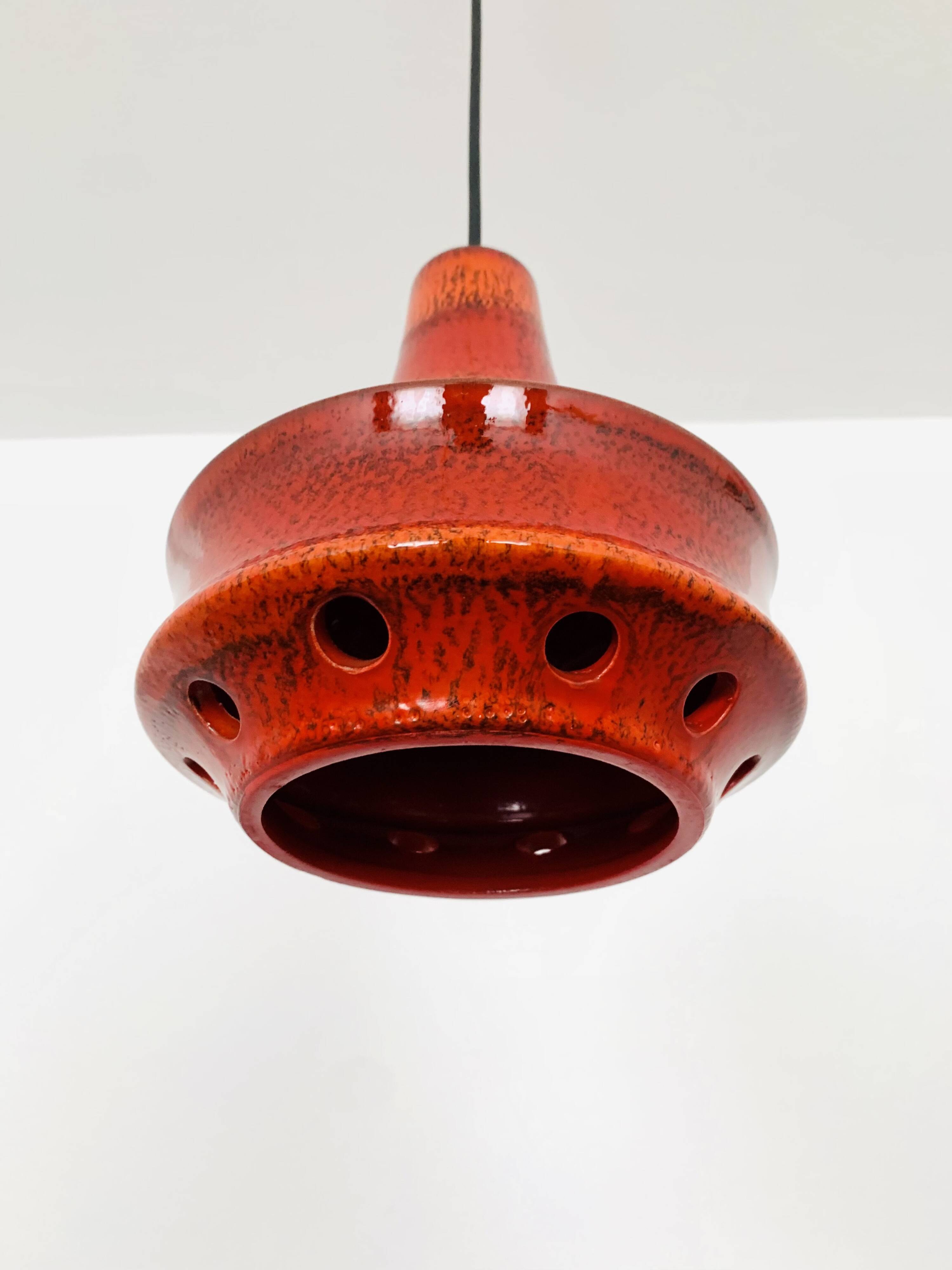 Set of 4 Ceramic Pendant Lamps