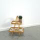 Rattan serving table
