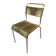 Scoubidou chair or vintage 1960s khaki green chrome spaghetti chair