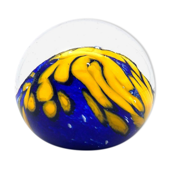 Blown glass paperweight by Jean-Pierre Cinquilli - vintage (90's).