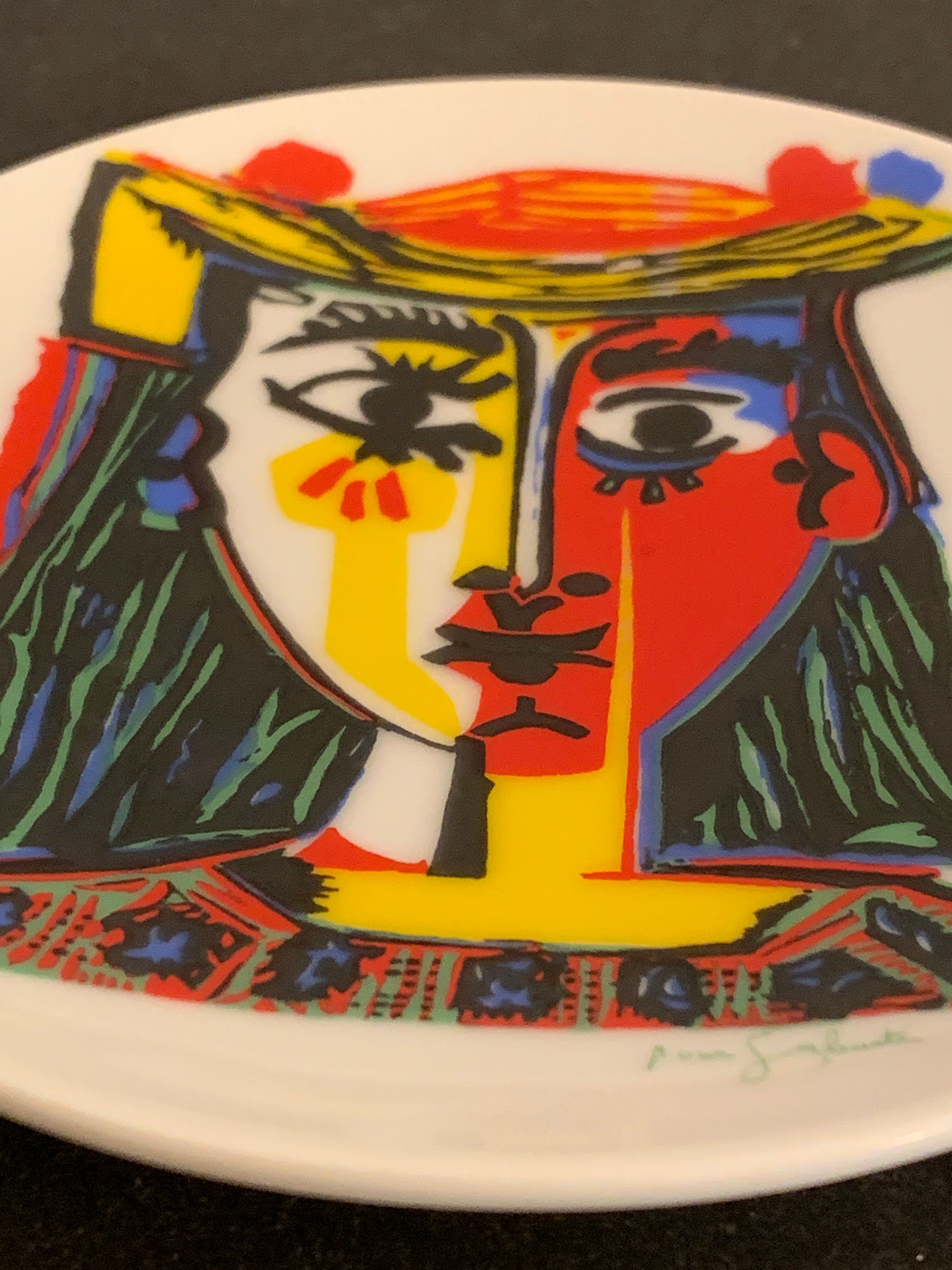 Empty pocket in polychrome earthenware Picasso, 1988