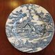 8 blue & white dinner plates (Royal Tudor Gien Lunéville Ceraminter)