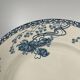 Large round blue "Royat" dish, U&C Sarreguemines, 1879 - 1918.
