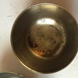 Set of brass Chinese cups