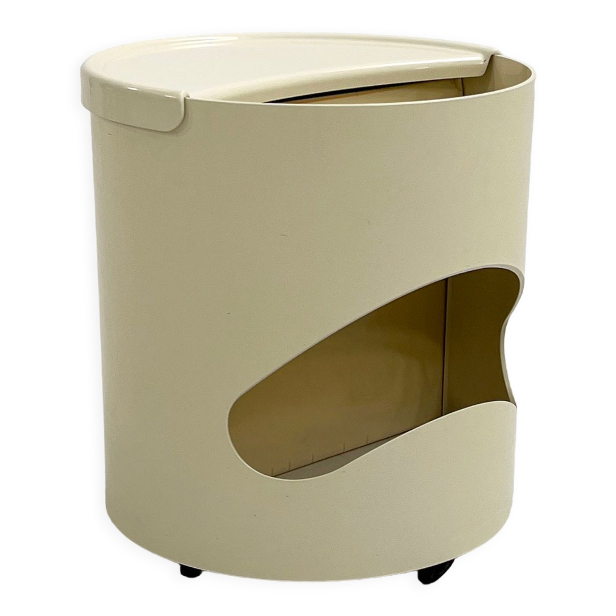 White Robo side table by Joe Colombo for Elco, 1970