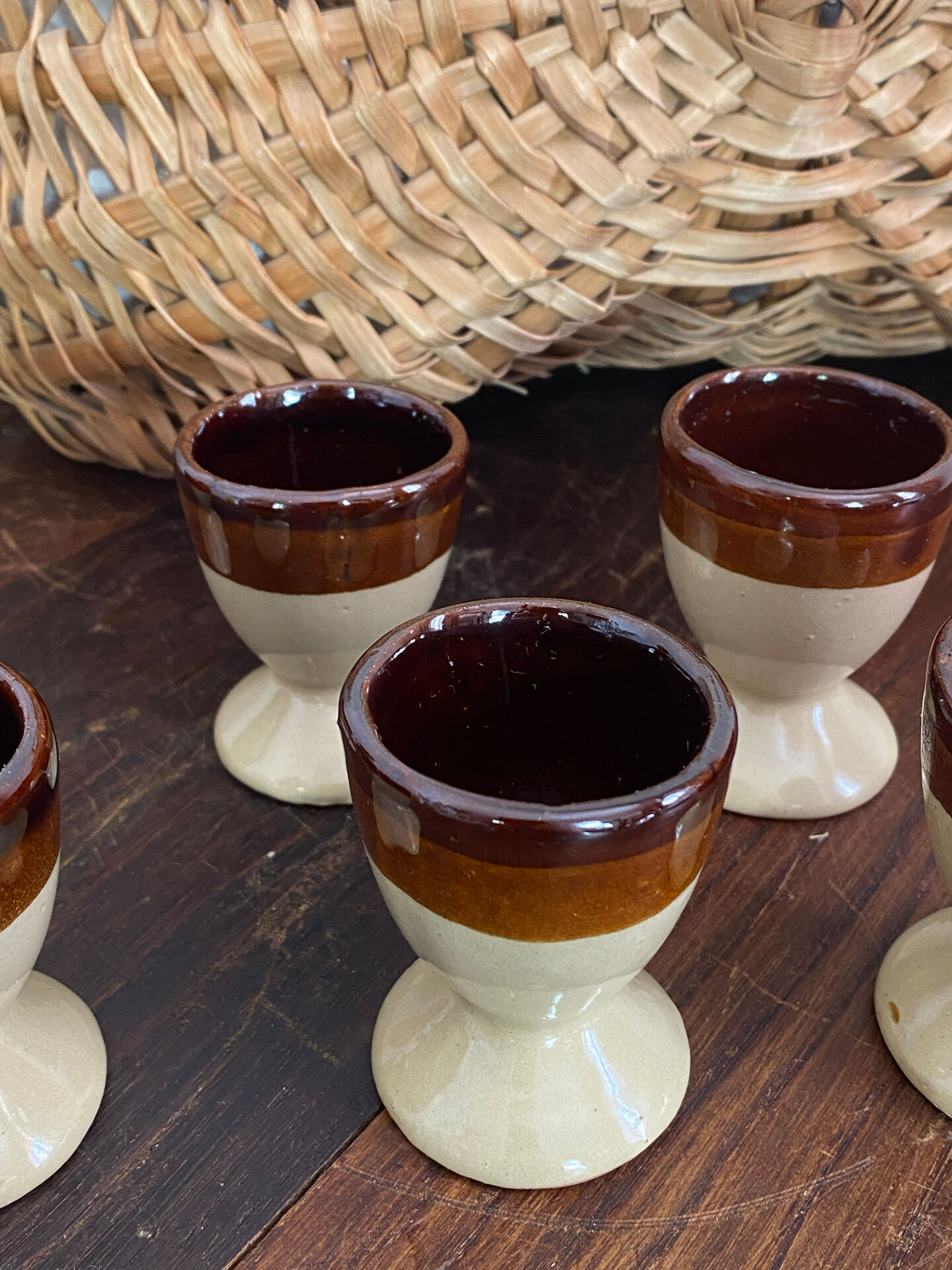 Stoneware egg cups