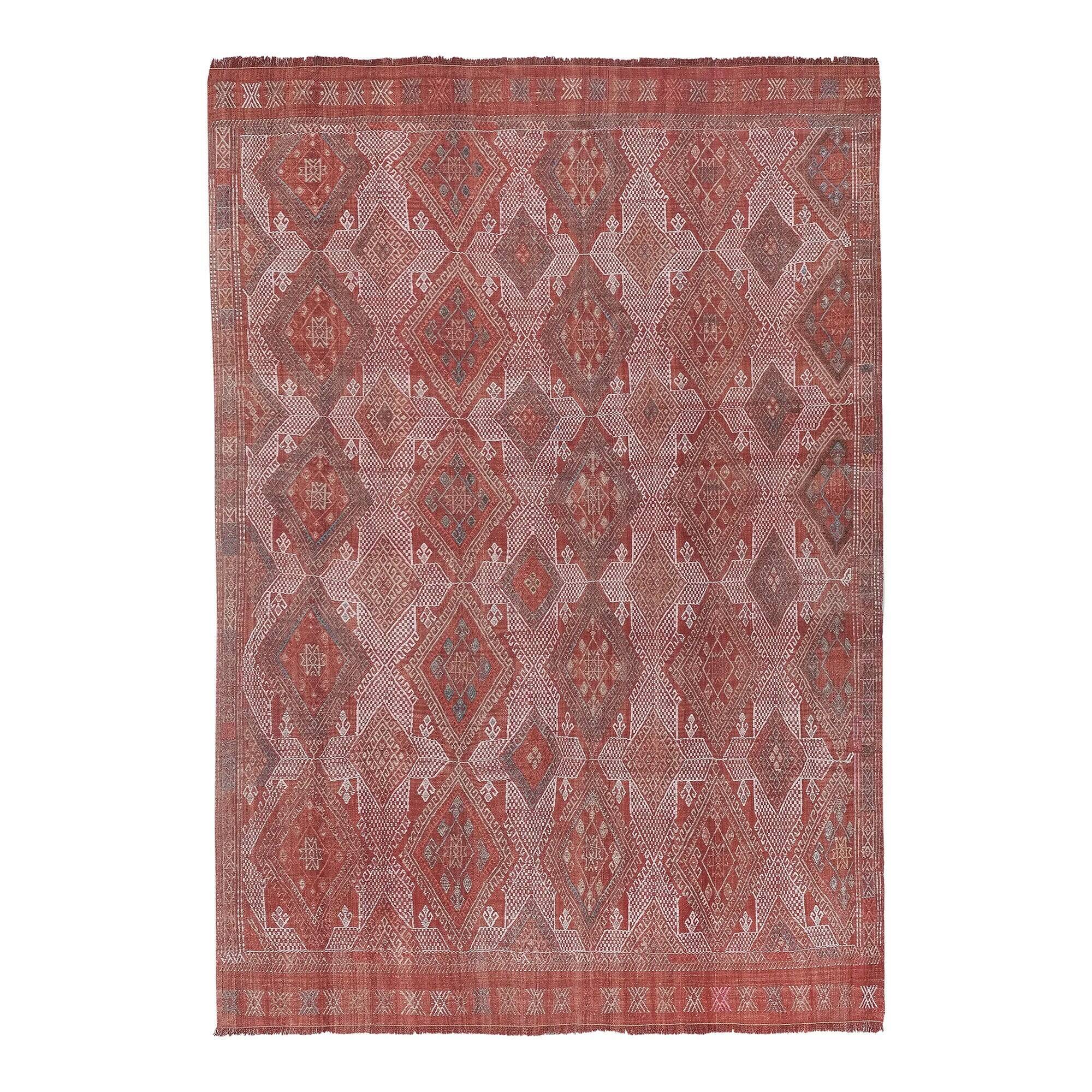 Vintage Turkish handmade rug 153x207 cm