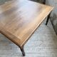 Grande table de ferme XL chêne « carrée » conférence 1950