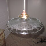 Glass hanging lamp of the 50s