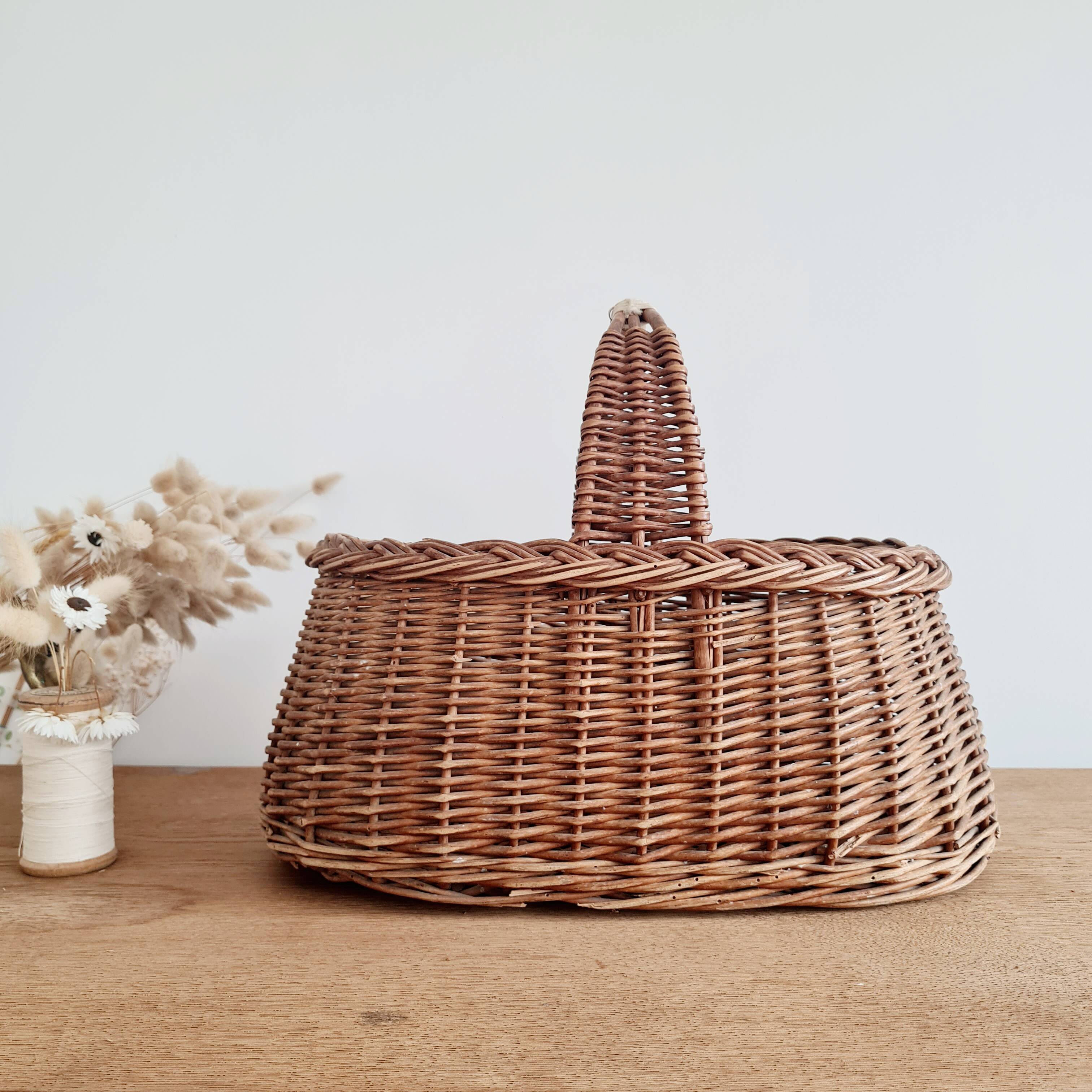 Vintage wicker basket