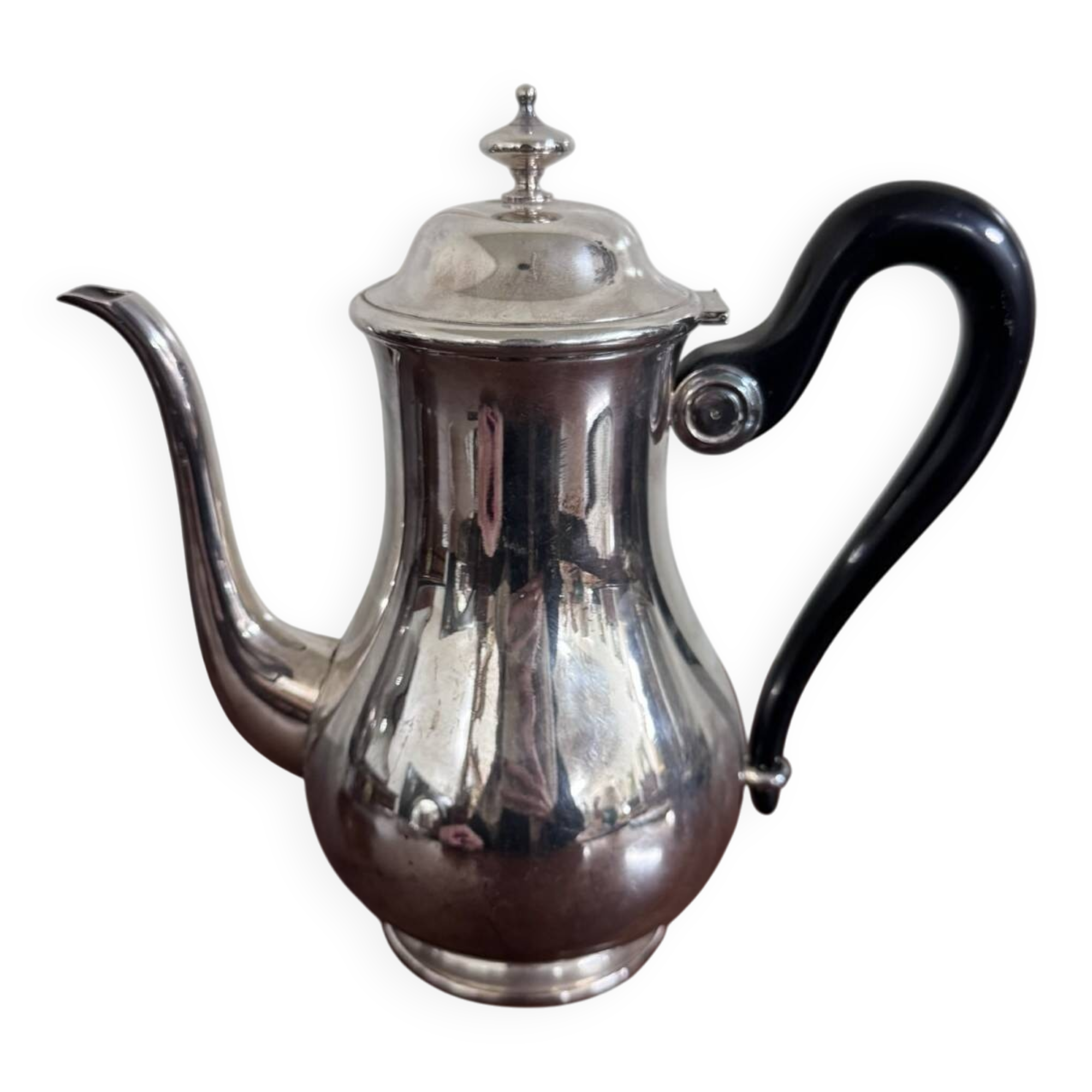 Empire style silver-plated chocolate pot