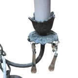 Three-branch chandelier with tassels