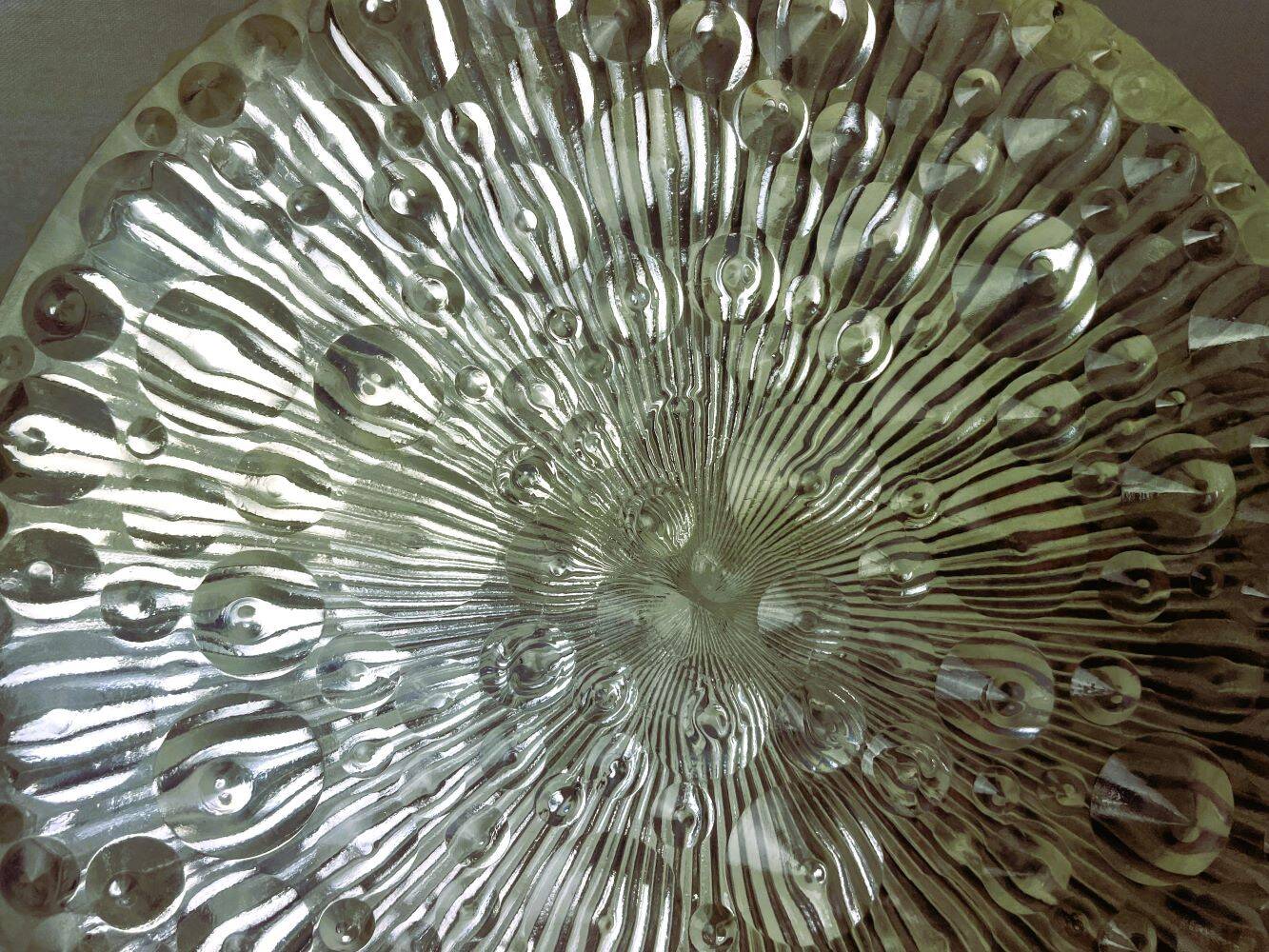 glass  ceiling or wall flush mount lamp by Philips