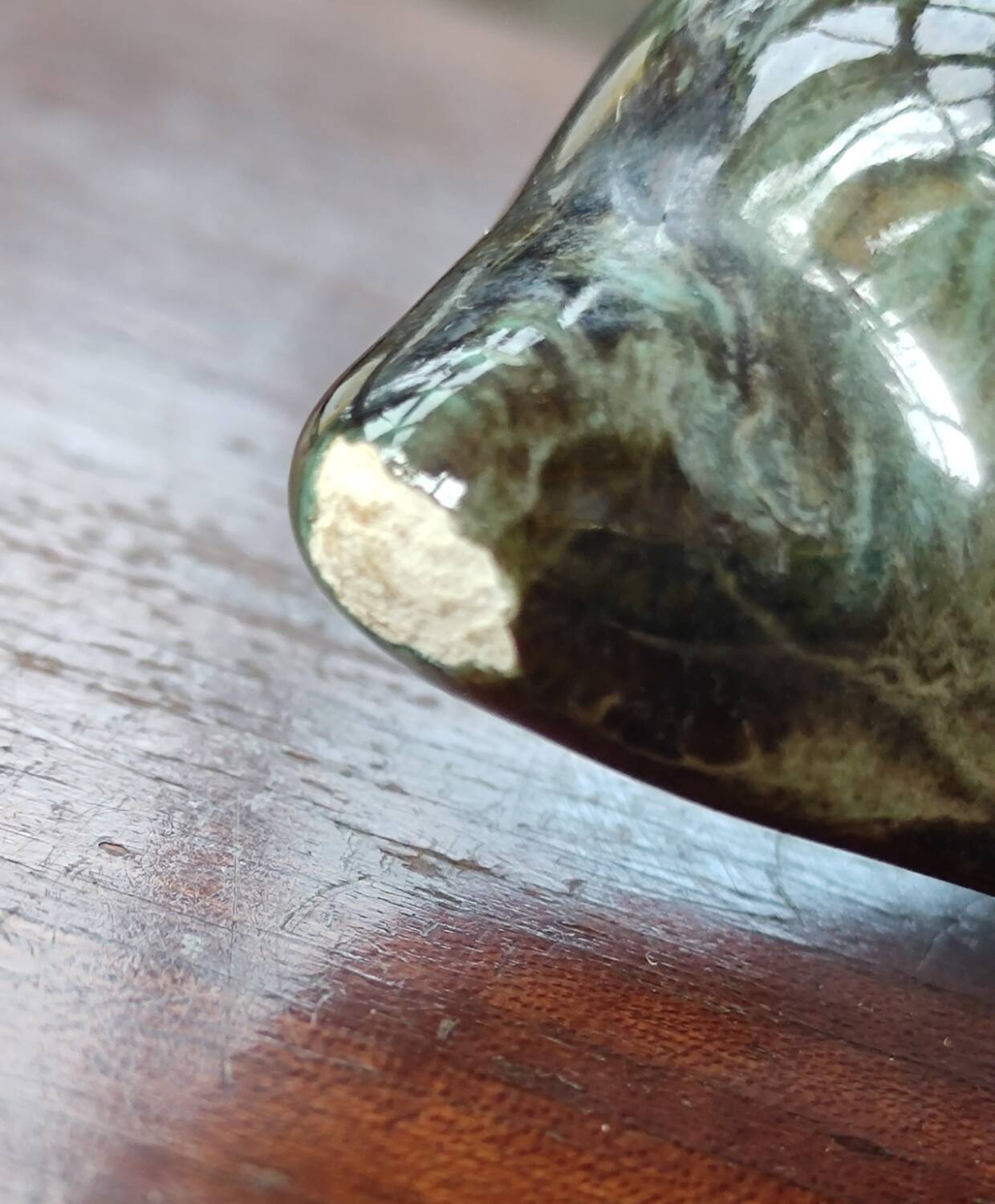 Empty Shell Pocket Ceramic Earthenware HB Quimper Bel Delecourt