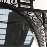 Art Deco Wrought Iron Mirror, France, 1925
