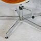 Space age chair, fiberglass, orange velvet, circa 1970s