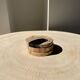 Set of 3 fossilized wooden coasters (clear)