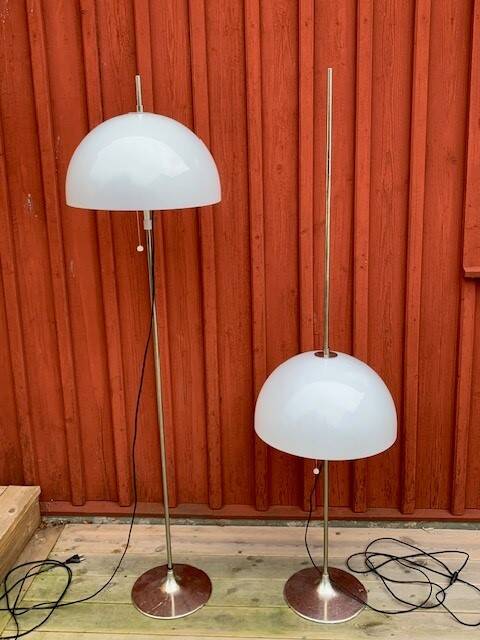 Pair of Lilux floor lamps - Sweden 70s