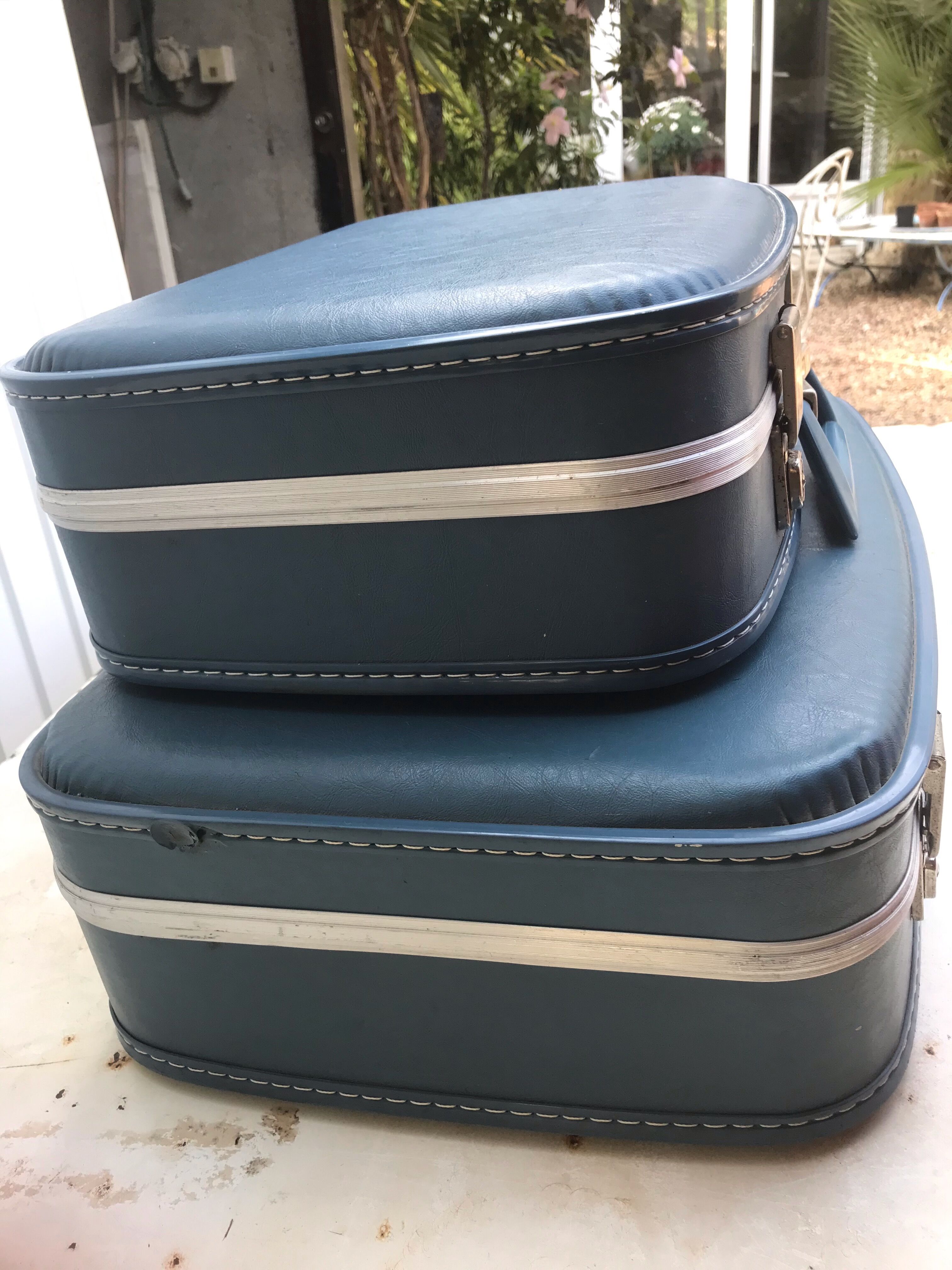 2 flight attendant suitcases