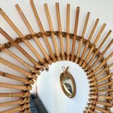 Rattan mirror