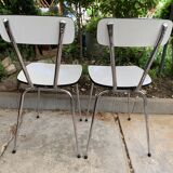 White formica chairs