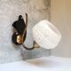 Art Deco brass and glass wall lamp