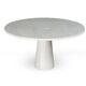 Table à manger vintage en marbre blanc de Carrare , Italie 1970'