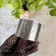 White metal napkin ring
