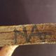 Old terracotta plate painted enamelled Signed relief decoration Provence 58x12cm