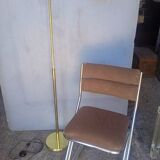 Reading floor lamp in golden brass vintage design 1970