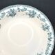 Choisy-le-Roi flat hollow salad decorated with blue and green roses by Hippolyte Boulenger.