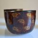 Set of 6 traditional bowls Burmese craftsmanship lacquered bamboo horsehair