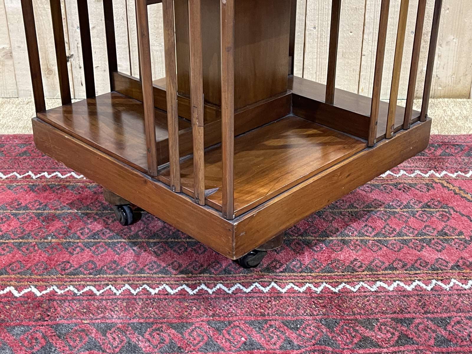 1930s mahogany revolving bookcase