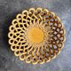 Openwork bowl Pichon Uzès in ochre earthenware