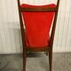 Suite de 6 chaises vintages scandinaves rouges