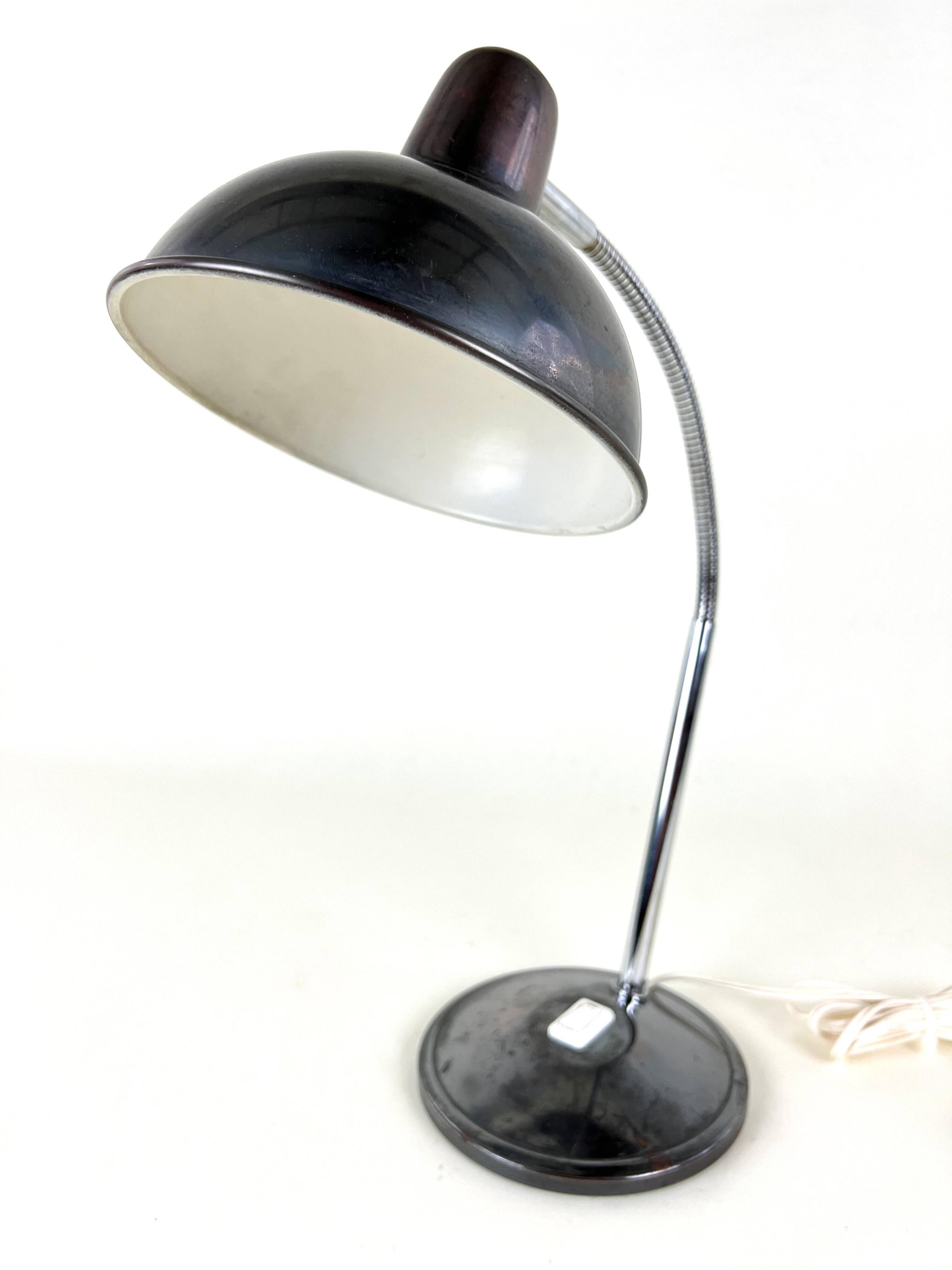 Old Table Lamp Wall Light in Aluminor Metal Vintage 50s/60s