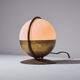 1950s Pair of Italian Table Lamp with Opaline Glass and Brass