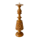Carved wooden candle holder