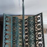 Florentine style metal magazine rack