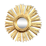 Golden wooden sun mirror “witch’s eye”