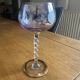 4 Murano crystal wine glasses